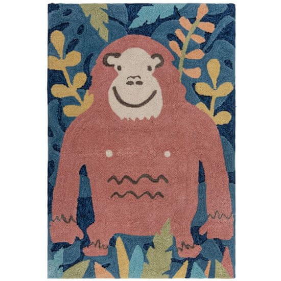 Flair Kusový koberec Zest Kids Jungle Monkey Brown/Multi