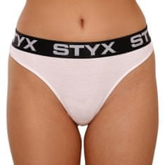 Styx Dámske tangá športová guma biela (IT1061) - veľkosť S