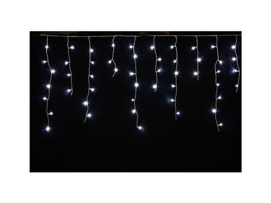 AUR Vonkajšie vianočné LED záves - studená biela 10m - 310 led diód