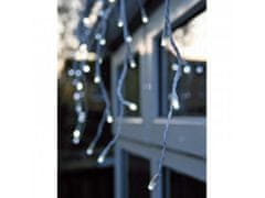 AUR Vonkajšie vianočné LED záves - studená biela 20m - 630 led diód