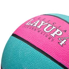 Meteor Basketbalová lopta LAYUP veľ.3, ružovo-modrá D-358