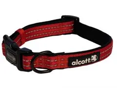 Alcott Reflexný obojok pre psov Adventure žiarivo červený veľkosť S