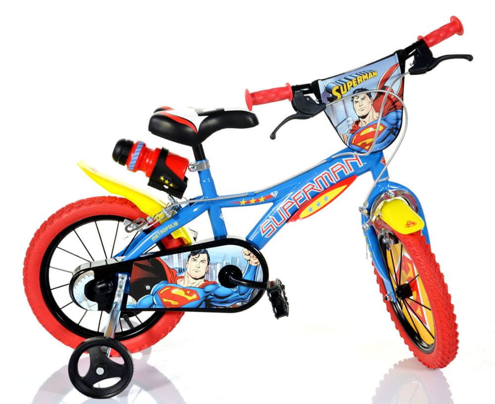 Dino bikes Detský bicykel DINO SUPERMAN 14"