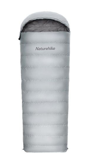 Naturehike kombinovaný páperový spací vak RM80 veľ. M 1500g - šedý