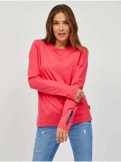 SAM73 Tmavo ružové dámske tričko s dlhým rukávom SAM 73 Sariol
