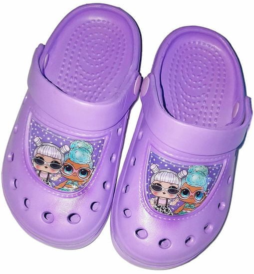 Eplusm Dievčenské sandále "LOL" fialová