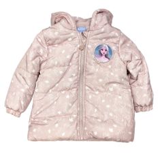 Eplusm Dievčenská zimná bunda Frozen 116 / 5–6 rokov Ružová