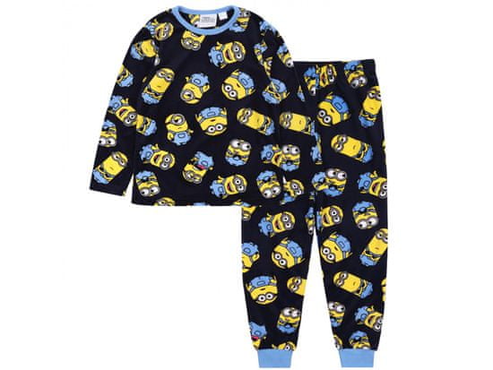 Minions Chlapčenské pyžamo Minion s dlhým rukávom, námornícka modrá