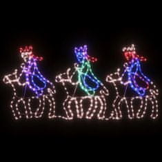 Vidaxl Vianočná silueta troch kráľov s 504 LED diódami