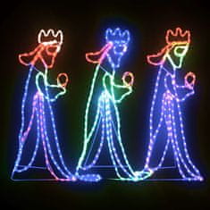 Vidaxl Vianočná silueta troch kráľov s 504 LED diódami