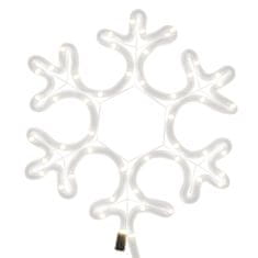 Vidaxl Vianočná silueta snehovej vločky so 48 LED diódami teplá biela
