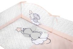 BELISIMA 3-dielne posteľné obliečky Amigo 135x100cm - ružová/biela