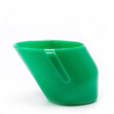 DOIDYCUP Anatomický pohár - zelený, trblietavý