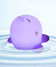 MesMed prenosná detská lampička, veľryba - farebná