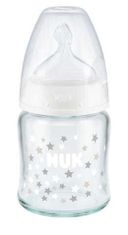 Nuk dojčenská fľaša Anti-colic s kontrolou teploty 120 ml - ružová