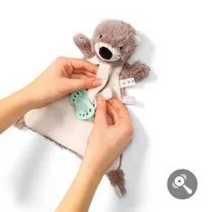 BABY ONO hračka maznáčik s klipom na cumlík vydra