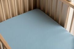 Sensillo obliečka bavlnená deluxe na detský matrac 120x60 - modrá