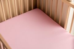 Sensillo obliečka bavlnená deluxe na detský matrac 120x60 - ružová