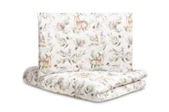 Sensillo 2-dielne posteľné obliečky 135x100cm, zvieratká - biela