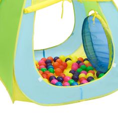 Vidaxl Detský hrací stan so 100 loptičkami, farebný
