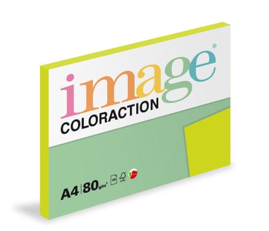 Image Papier kopírovací Coloraction A4 80 g zelená reflexná 100 hárkov