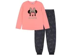 Disney DISNEY Minnie Mouse pyžamo pre dievčatá s dlhým rukávom, šedooranžové 7-8 let 128 cm