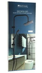 EXCELLENT Sprchový set bez batérie na stenu Dážď matná čierna