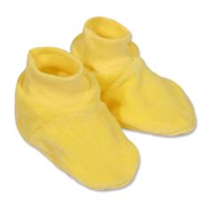 NEW BABY Detské papučky žlté, vel. 62 (3-6m)