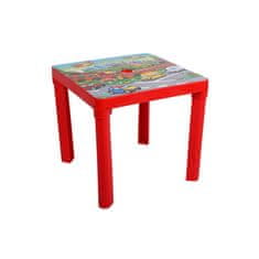STAR PLUS Detský záhradný nábytok - Plastový stôl červený