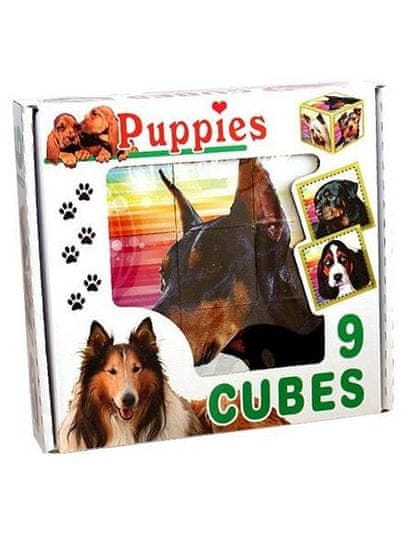 Dohany Skladacie obrázkové kocky Puppies