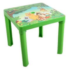 STAR PLUS Detský záhradný nábytok - Plastový stôl zelený