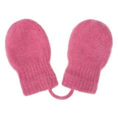 NEW BABY Detské zimné rukavičky ružové, vel. 56 (0-3m)