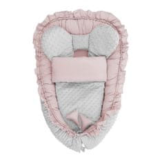 BELISIMA Hniezdočko s perinkou pre bábätko Minky Mouse ružové