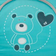 Baby Mix Detská cestovná postieľka Medvedík modrý