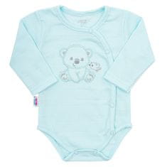 NEW BABY Dojčenská súprava do pôrodnice Sweet Bear modrá 62 (3-6m) Modrá