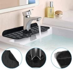 Northix Podložka / ochrana proti striekajúcej vode na umývadlo - čierna 