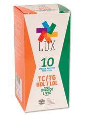Gima Prúžky LUX pre meranie Cholesterolu, HDL, LDL, Triglycerídov (10ks)