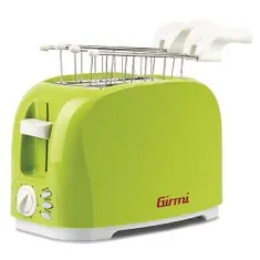 Girmi TP1103 Green Toaster 750W, extractable pliers, TP1103 Green Toaster 750W, extractable pliers