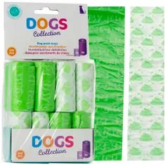 Dogs Collection Vrecká na psie exkrementy Biologicky rozložiteľné 240 KS Zelené