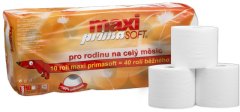 Primasoft Maxi toaletný papier, návin 60 m, 2 vrstvy, celulóza - 10 ks