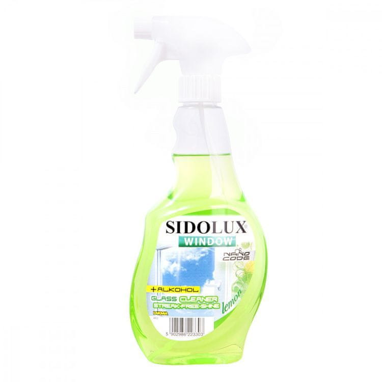 LAKMA Sidolux Nano Code čistič okien s vôňou citróna - 500 ml