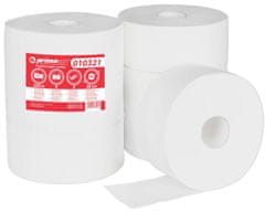 Primasoft Jumbo toaletný papier 280 mm, 2 vrstvy, celulóza, návin 260 m - 6 ks
