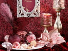 LAALU Sada 2 dekorácií: dekoratívne vetvičky ružový mix 70 cm