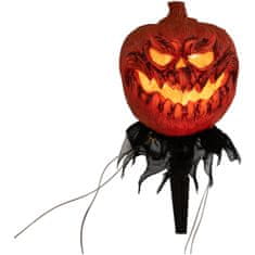 Europalms Halloweenské svietiace tekvica s kolíkmi, sada 3 ks, 39 cm