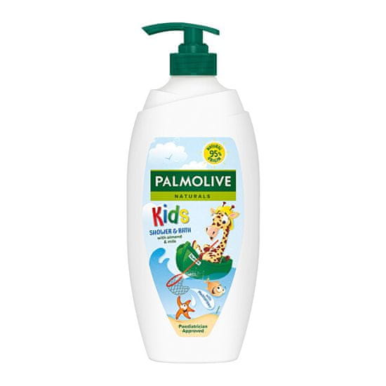 Palmolive Mandľový sprchový gél pre deti s pumpičkou Naturals (Shower & Bath For Kids) 750 ml