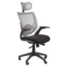 STEMA Sivá otočná stolička KB-8904