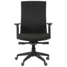 STEMA Otočná stolička s predĺženým sedadlom KB-8922B-S BLACK