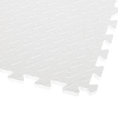 KIK EVA Penový koberec 60x60 cm - 4 ks, biela, KX7462