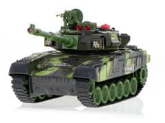 WOWO RC War Tank 9993 - Diaľkovo Ovládaný Tank s Lesnou Kamuflážou, 2,4 GHz