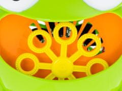 WOWO Tekutý stroj na mydlové bubliny v tvare žaby - Bublinkový žabí stroj